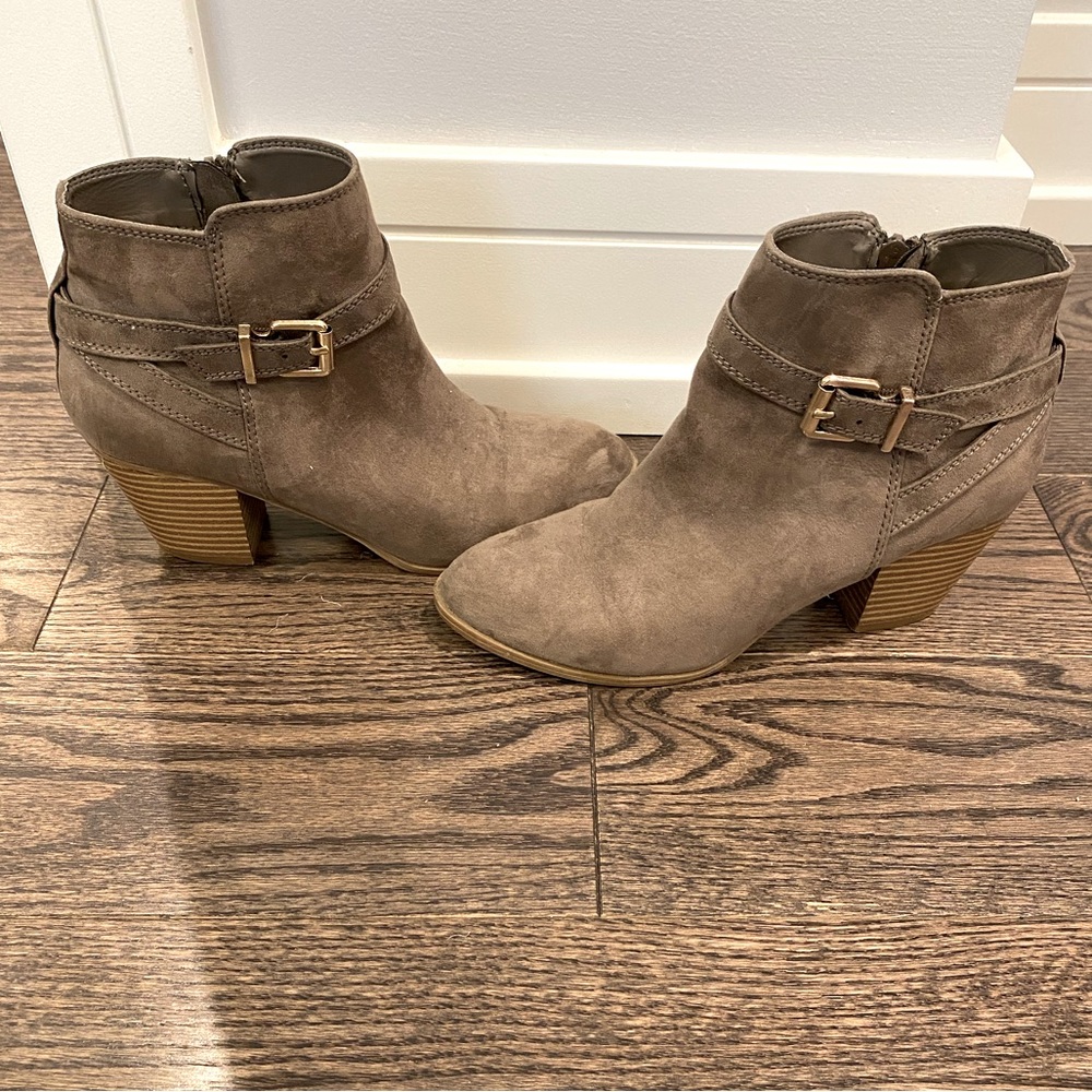 Express booties with buckle. Size 7.